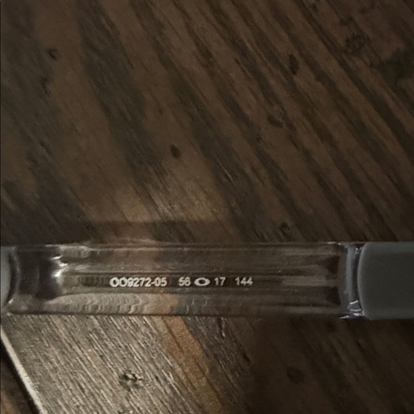 Oakley Transparent Frame Sunglasses with Purple Lenses - Picture 10 of 10